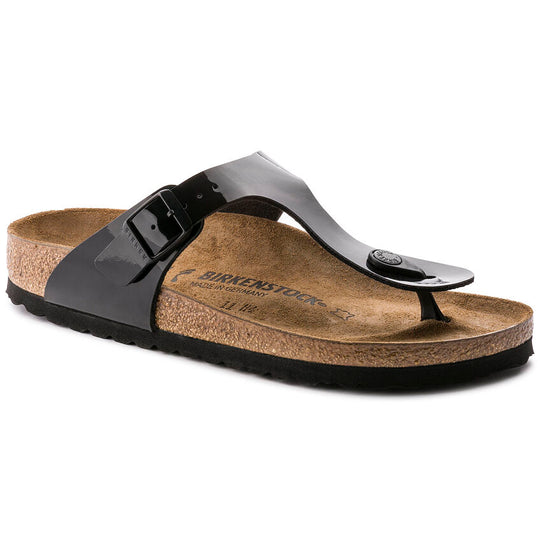 Birkenstock Women's Gizeh Black Patent Birko-Flor