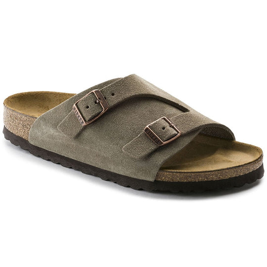 Birkenstock Women's Zurich Taupe Suede Leather Narrow
