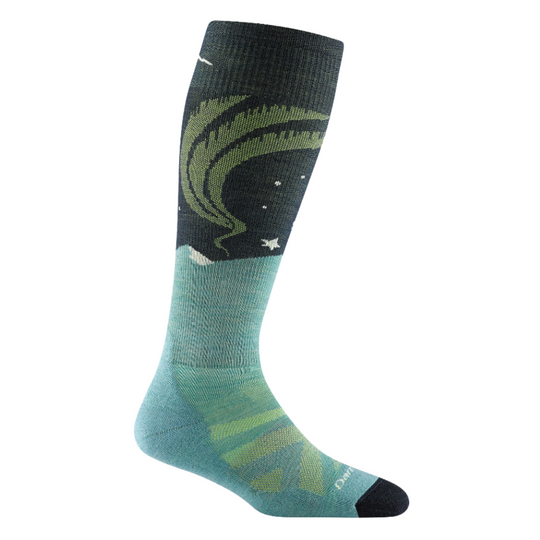 Darn Tough Women's Aurora Over-The-Calf Lightweight Ski Sock