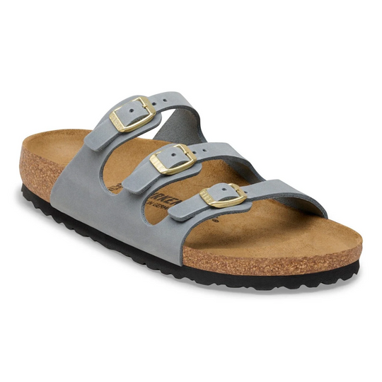 Birkenstock Women's Florida Basalt Grey Oiled Leather Regular