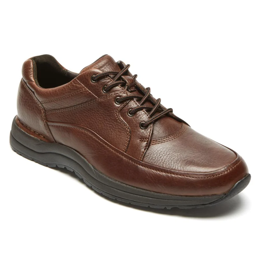 Rockport Edge Hill Oxford Shoes 8.5M Brown Leather Vibram LaceUp Comfort Walking Men main image 4