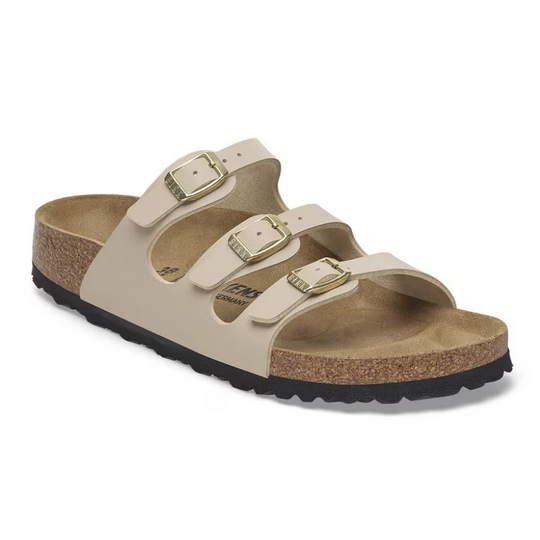 Birkenstock Women's Florida Soft Footbed Sandcastle Birko-Flor Regular