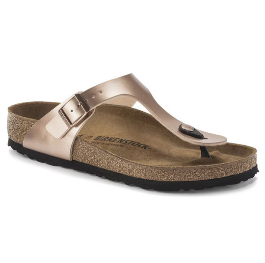 Birkenstock Women's Gizeh Metallic Copper Birko-Flor