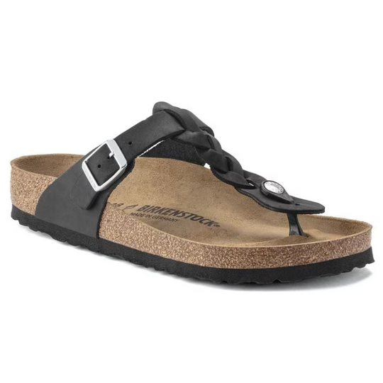 Birkenstock Women's Gizeh Braid Black Leather