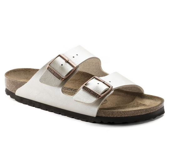 Birkenstock Women's Arizona Graceful Pearl White Birko-Flor Regular