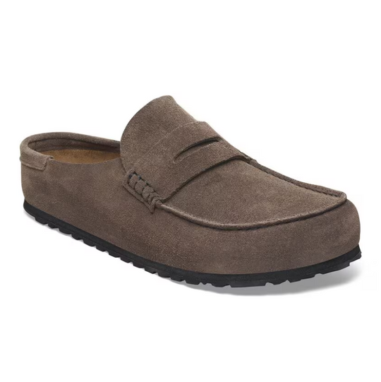 Birkenstock Men's Naples 2.0 Concrete Gray Suede Leather Regular