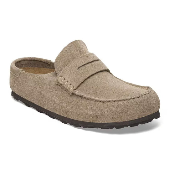 Birkenstock Women's Naples Taupe Suede Narrow