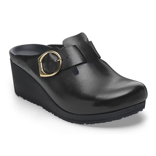 Birkenstock Women's Fanny Black Leather Narrow