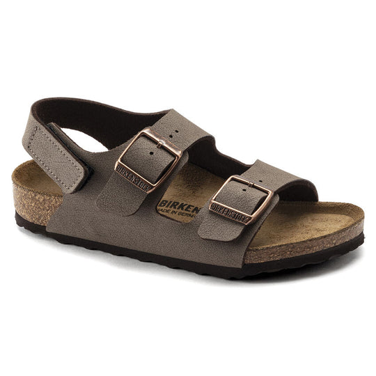 Birkenstock Kids Milano Mocha Birkibuc Narrow