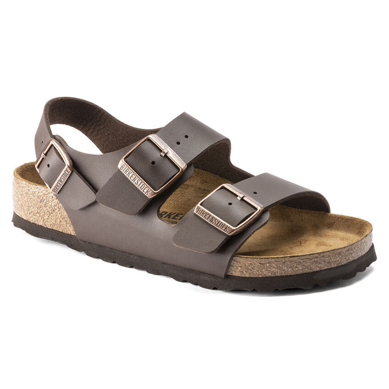 Birkenstock Unisex Milano Brown Birko-Flor