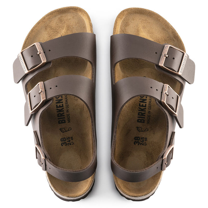 Birkenstock Unisex Milano Brown Birko-Flor