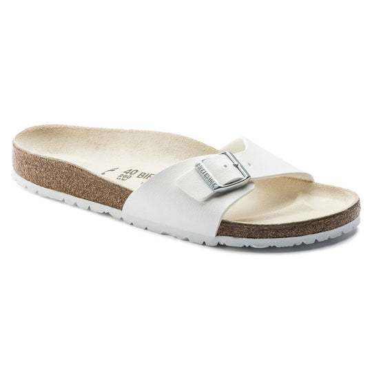 Birkenstock Women's Madrid White Birko-Flor Narrow
