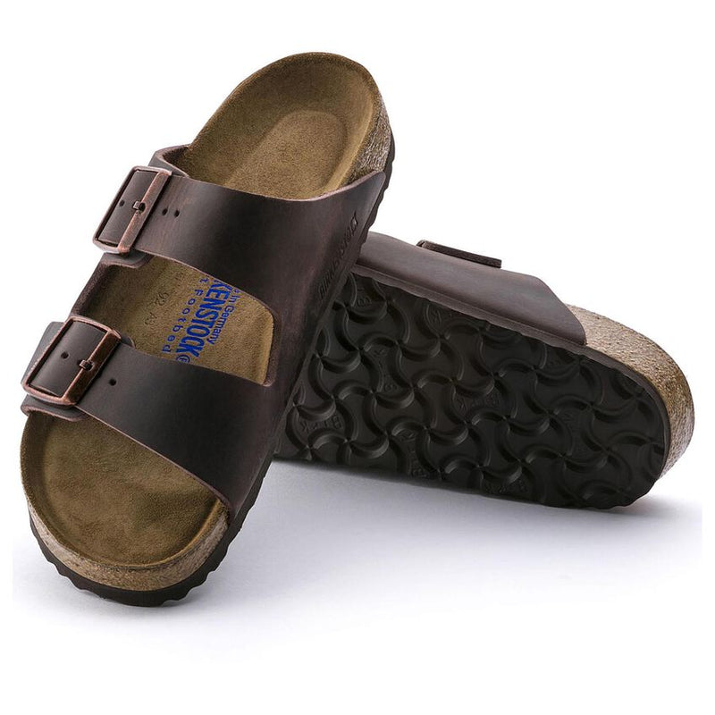 Birkenstock Unisex Arizona Soft Footbed Habana Leather