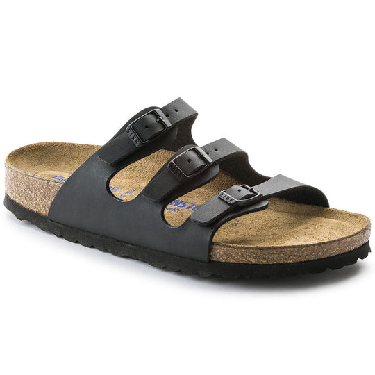 Birkenstock Women's Florida Soft Footbed Black Birko-Flor Regular