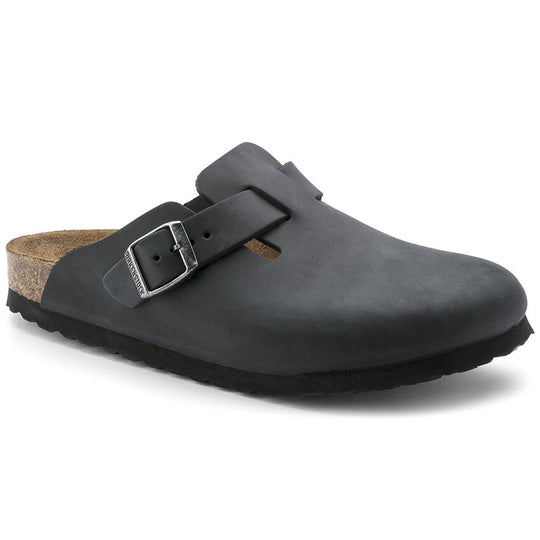 Birkenstock Unisex Boston Black Oil Leather