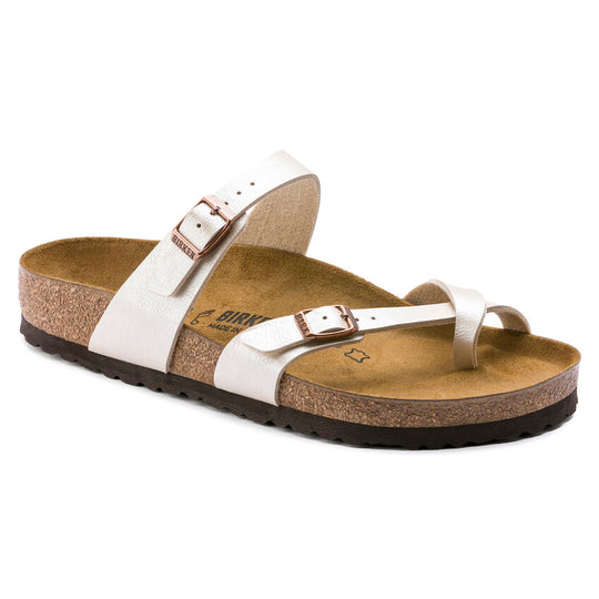 Birkenstock Women's Mayari Pearl White Birko-Flor